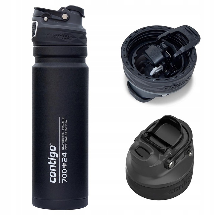 Kubek termiczny z ustnikiem Free Flow Contigo 700ml - Czarny