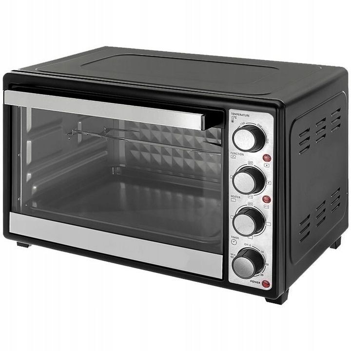 PIEKARNIK ELEKTRYCZNY WOLNOSTOJĄCY Z TERMOOBIEGIEM 45L ROŻNO DUŻY