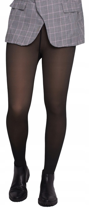 Ciepłe Rajstopy Grube Damskie Ocieplane Matowe Gładkie Zimowe Rajtuzy L/XL