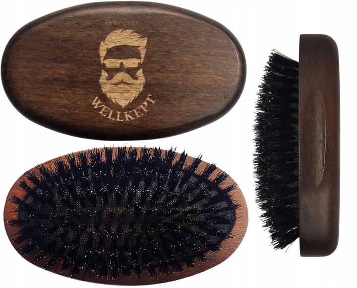 Szczotka do Brody i Wąsów Kartacz Twarda Twarde Włosie