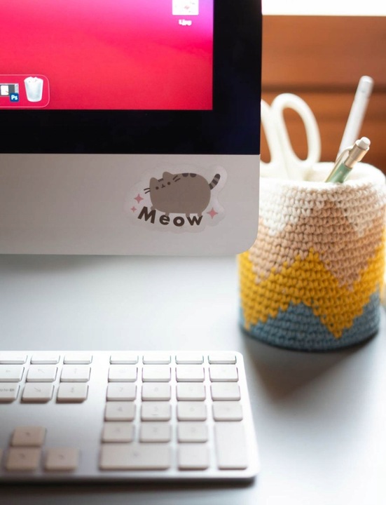 Pusheen Fodie Collection zestaw naklejek na laptop