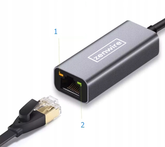 Przejściówka Adapter Karta Sieciowa USB 3.0 Ethernet RJ45 do laptopa LAN