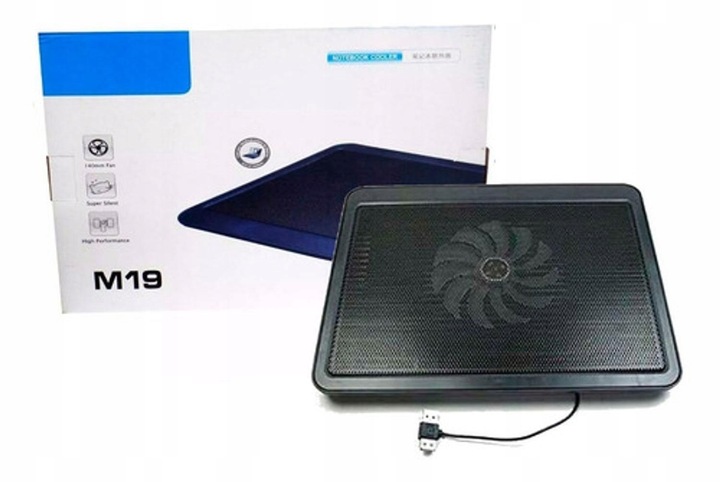 PODSTAWKA CHŁODZĄCA POD LAPTOPA LED CICHA USB WIATRAK 140mm DO 15,6"