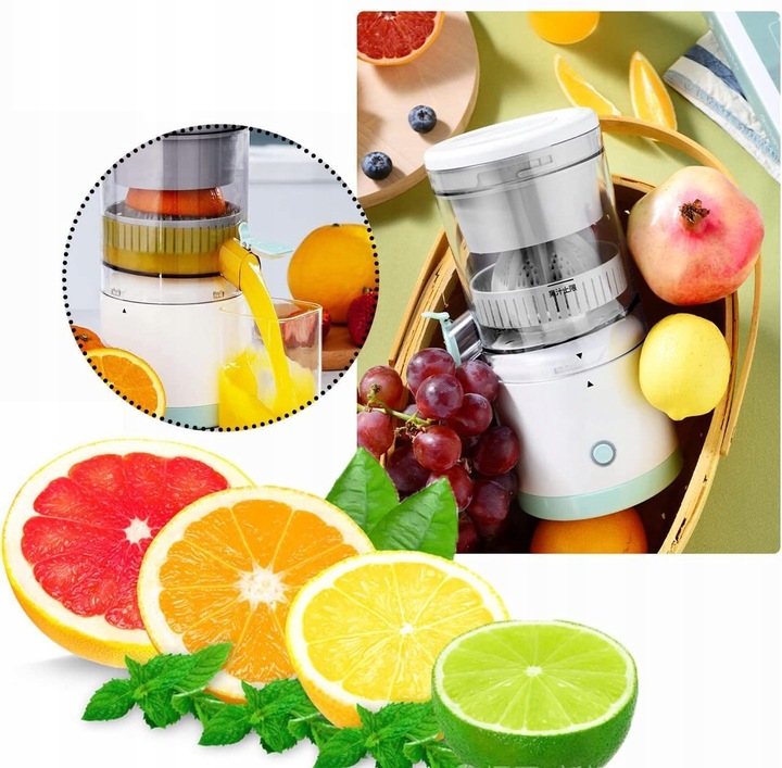 WYCISKARKA DO CYTRUSÓW 45W BEZPRZEWODOWA POMARAŃCZY CYTRYN SOKOWIRÓWKA