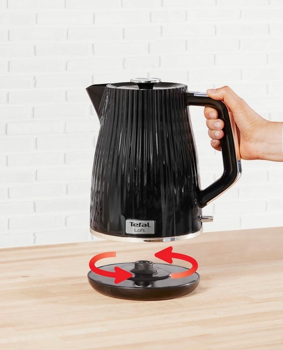 Czajnik elektryczny TEFAL Loft 2400 W czarny KO250830