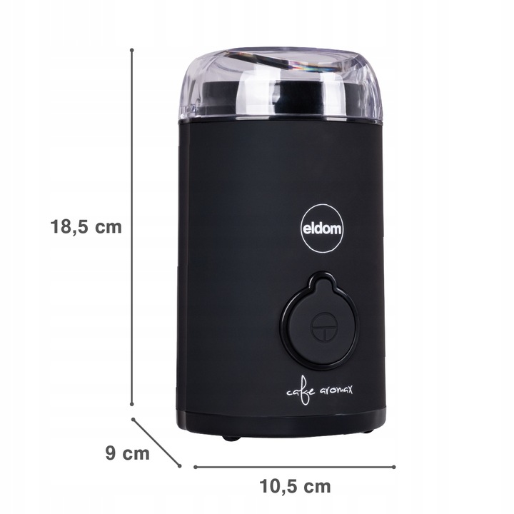 Elektryczny młynek do kawy MK90C beano Eldom czarny matowy 60g