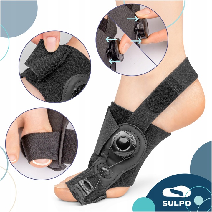 Aparat korygujący ułożenie dużego palca korektor na haluksy separator prawy