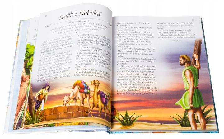 BIBLIA NA KOMUNIĘ DLA DZIECI PREZENT NA CHRZEST PAMIĄTKA Z GRAWEREM