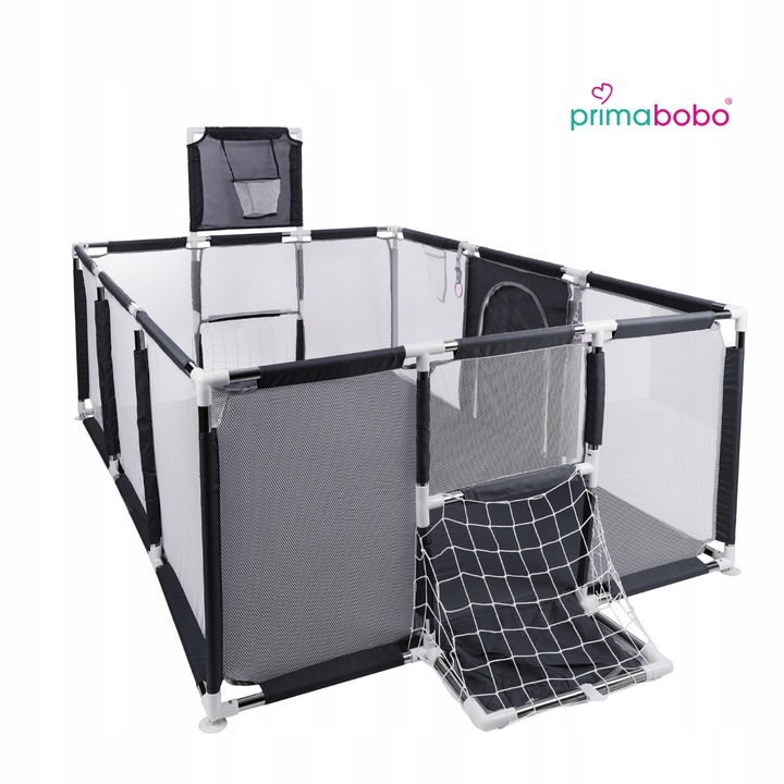 PRIMABOBO Kojec dla dziecka TEO MAX z Koszem Bramką basen 180x120cm