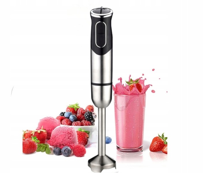 BLENDER RĘCZNY WIELOFUNKCYJNY MOCNY TYTANOWE OSTRZA ZESTAW 6W1