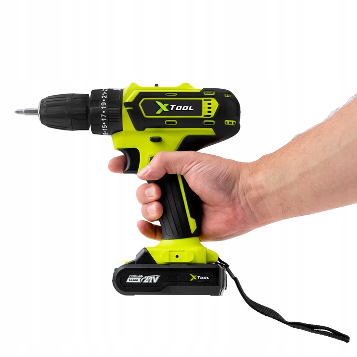 WIERTARKO WKRĘTARKA UDAROWA AKUMULATOROWA WKRĘTAK ZAKRĘTARKA 2xAKU 21V