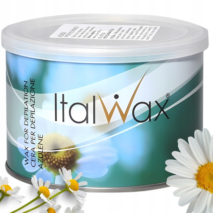 ItalWax wosk do depilacji paskowej w puszce 400ml AZULEN włoski