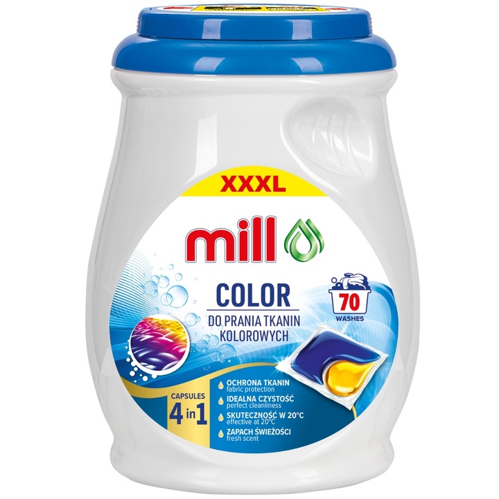 Mill Professional Kapsułki do Prania Koloru 70 szt.