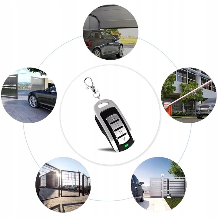 PILOT UNIWERSALNY DO BRAMY ALARMU ROLET SAMOKOPIUJĄCY KOD 280-868MHz