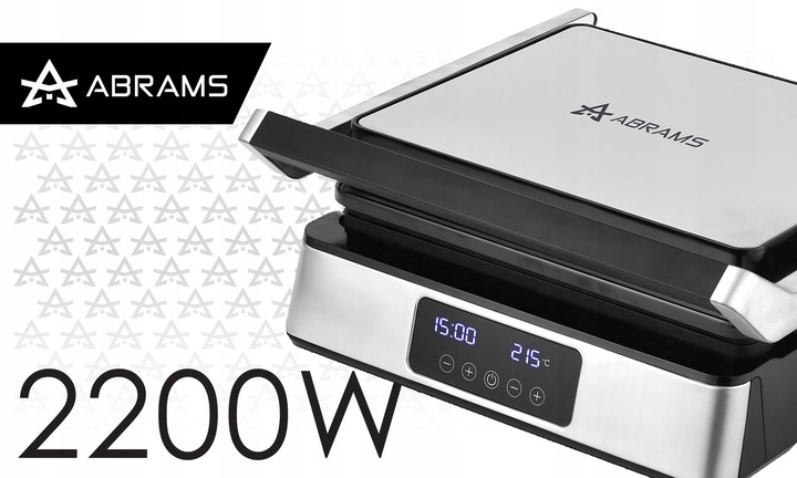 GRILL GOFROWNICA OPIEKACZ ELEKTRYCZNY 2200W REGULACJA CZASU I TEMP