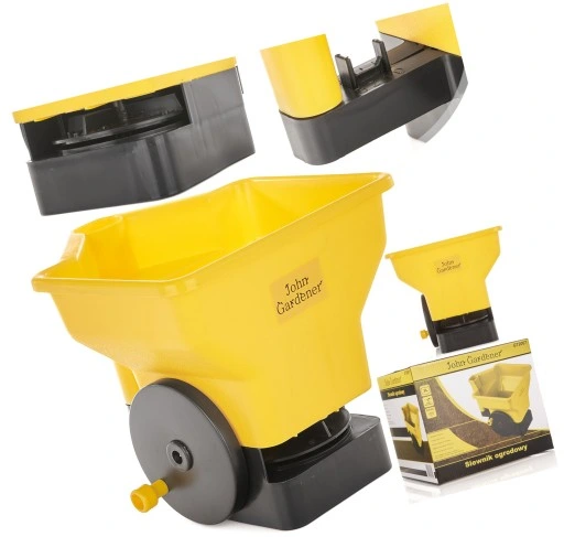 SIEWNIK RĘCZNY OGRODOWY ROZSIEWACZ DO NASION TRAWY NAWOZU SOLI PIASKU