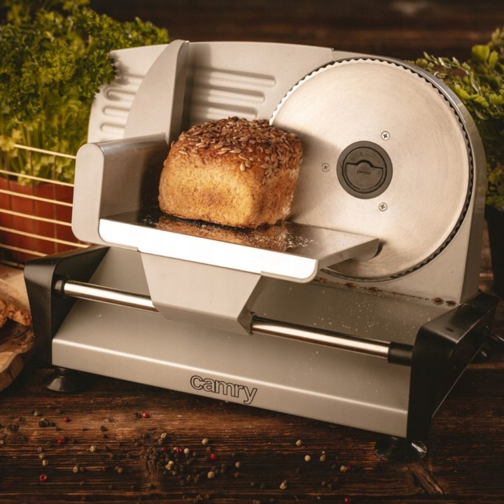 Krajalnica Camry KRAJALNICA DO CHLEBA WĘDLIN SERÓW MOCNA 0-15 mm 400 W