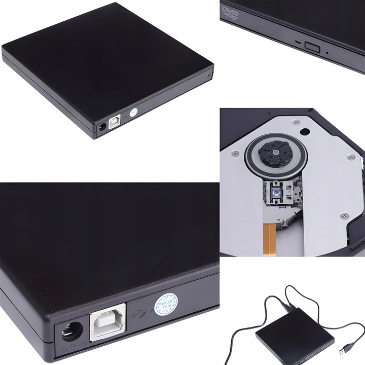 NAPĘD CD-R/DVD-ROM/RW ZEWNĘTRZNY USB NAGRYWARKA