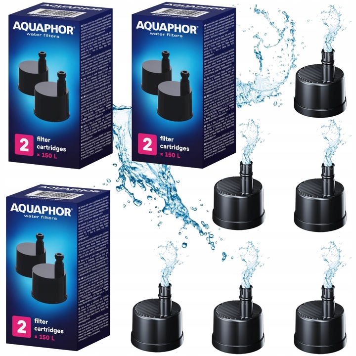 Wkład filtrujący do butelki Aquaphor Filtry City 6 szt ZESTAW NA PÓŁ