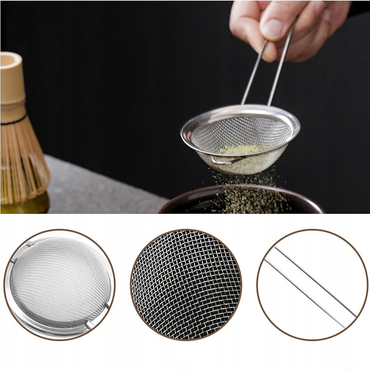 Zestaw Do Herbaty Matcha 5 Elementów Bambusowo-Ceramiczny