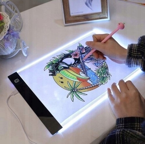 Tablet Graficzny A4 LED! Idealny Prezent dla Ucznia Szkoły Podstawowej