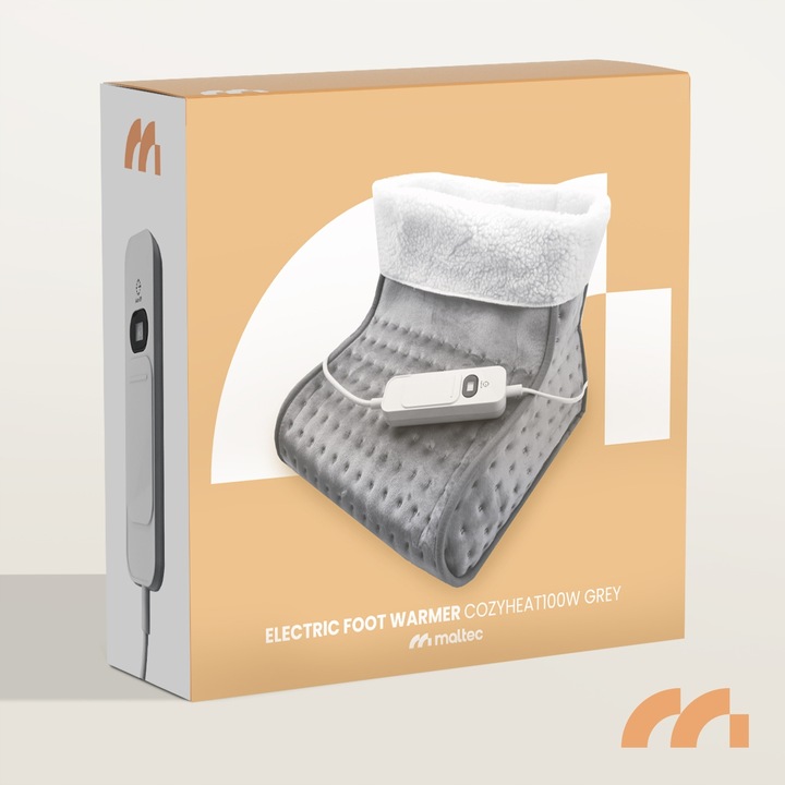 ELEKTRYCZNY BUT OGRZEWACZ STÓP NÓG MIĘKKI OCIEPLACZ Z PILOTEM 3