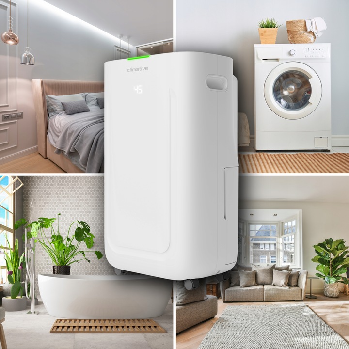 Osuszacz powietrza 20l oczyszczacz 2w1 Silent UV ION WiFi HEPA do 50m²