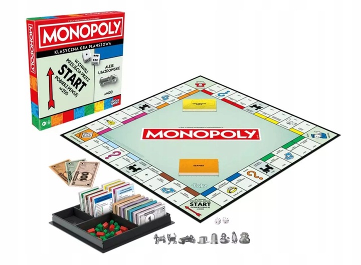 ORYGINALNA GRA MONOPOLY CLASSIC POLSKA HASBRO NEW