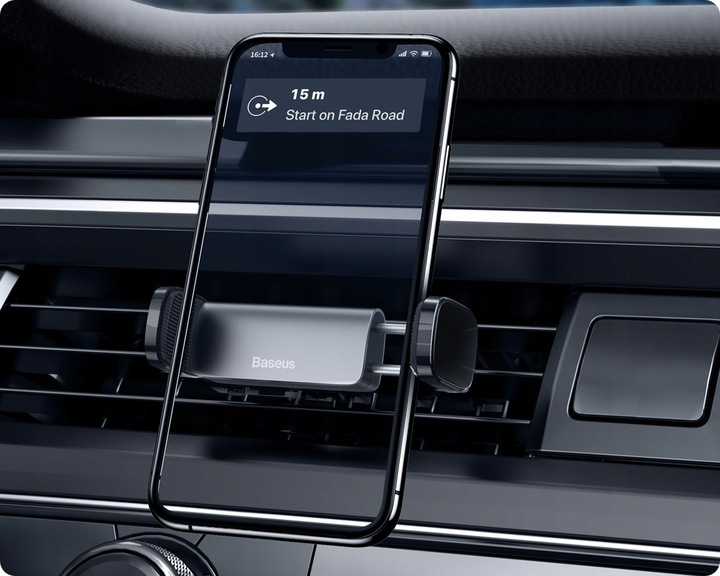 BASEUS UCHWYT NA TELEFON DO SAMOCHODU AUTA ZACISKOWY DO KRATKI NAWIEWU