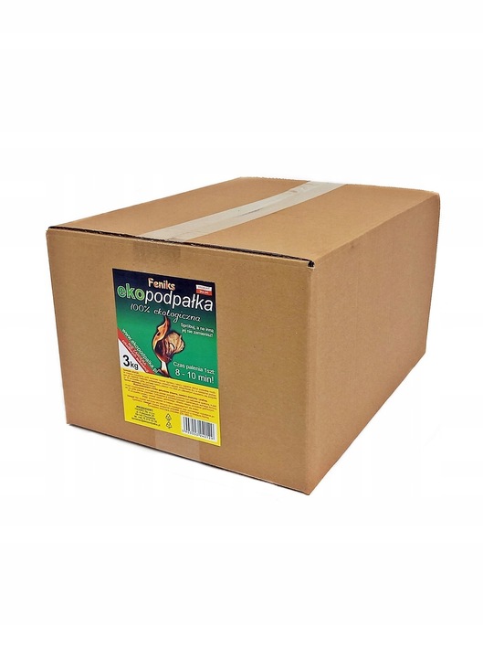ORGINALNA Ekopodpałka do kominka 3 kg Podpałka do pieca, Rozpałka