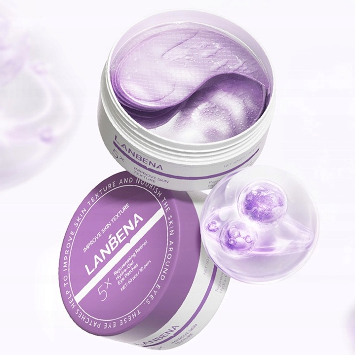 Płatki Żelowe Pod Oczy Retinol Przeciwzmarszczkowe Odmładzające - 60