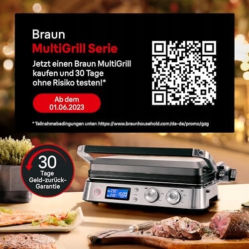 Grill elektryczny Braun MultiGrill 9 CG 9043 2000W srebrny