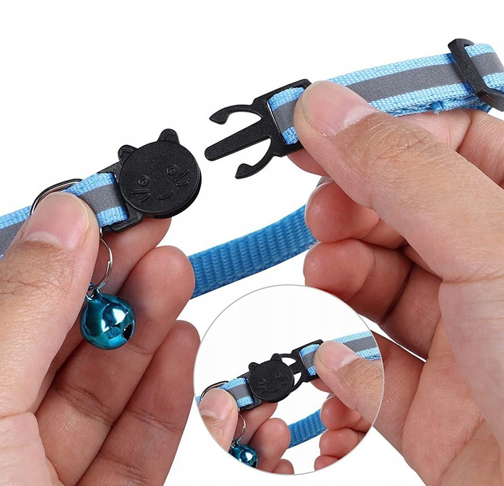 OBROŻA DLA KOTA ADRESÓWKA ODBLASKOWA INDETYFIKATOR KOT PIES + GRAWER