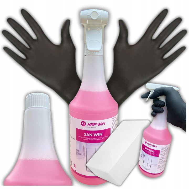 Środek Pianka do Sanitariatów Łazienek KABIN PRYSZNICÓW 1L HAP WIN GRATISY