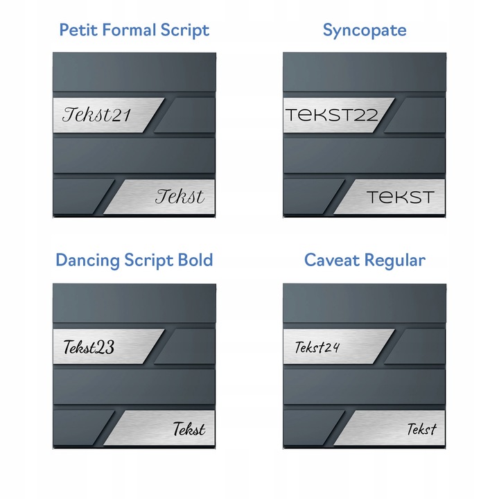 Duża Skrzynka Na Listy Z Numerem Domu Antracyt Skrzynka Na List Numer