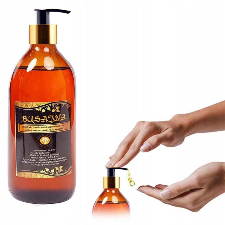 OLEJEK BUSAJNA SKÓRA ROZCIĄGNIĘTA SUCHA NAWILŻA 500ML + 2 PRÓBKI