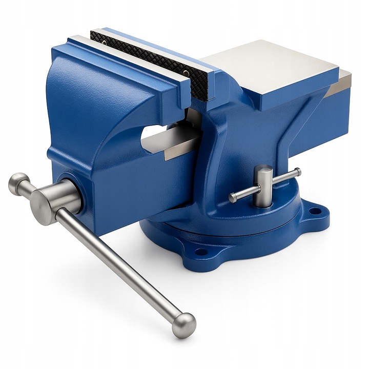 Imadło ŚLUSARSKIE 125mm Z KOWADŁEM OBROTOWE 360st. MOCNE SOLIDNE