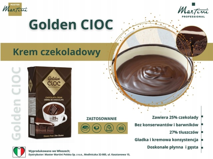 Czekolada do picia gęsta GOLDEN CIOC AV31AB 1L
