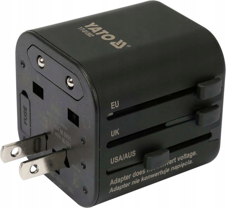 ADAPTER SIECIOWY PODRÓŻNY PRZEJŚCIÓWKA WTYCZKA PODRÓŻNA USA UK EU YATO