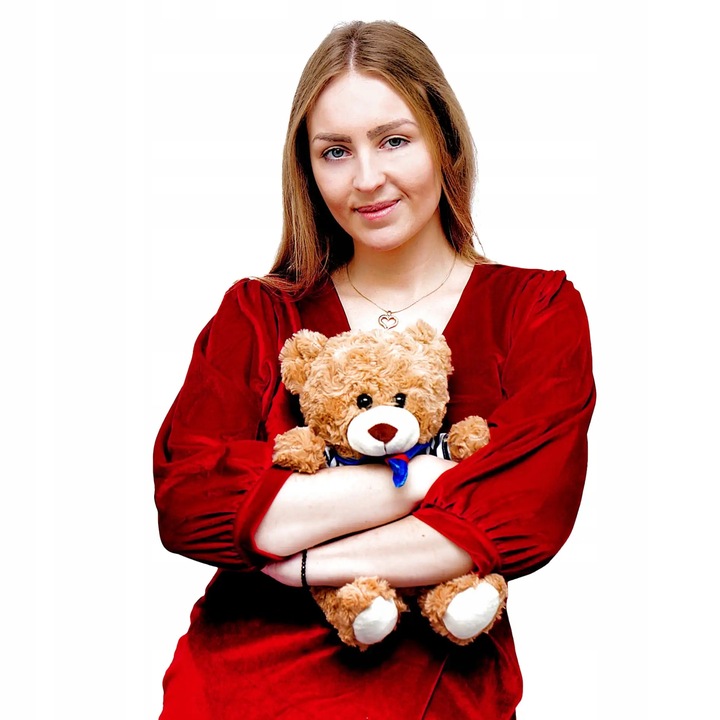 Miś pluszowy pluszak maskotka przytulanka PREZENT DLA KOBIETY MAMY DZIECKA