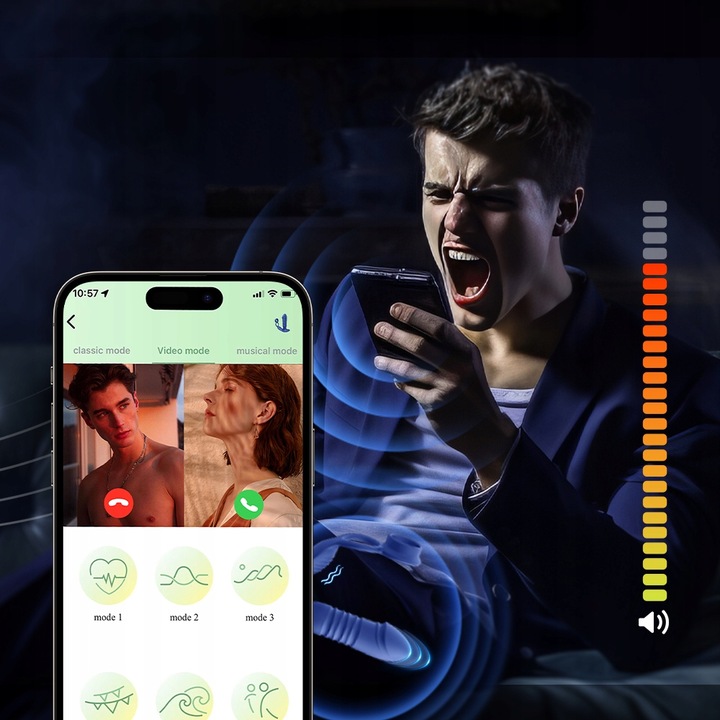 Zdalnie sterowany masażer prostaty z aplikacją APP