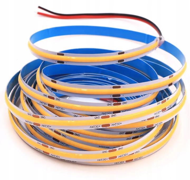 Taśma LED listwa COB 12V Neon Linia 5 metrów mocna neutralny 1080lm /