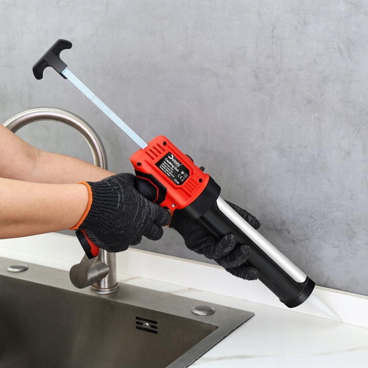 WYCISKACZ PISTOLET DO SILIKONU KLEJU MAS AUTOMATYCZNY AKUMULATOROWY