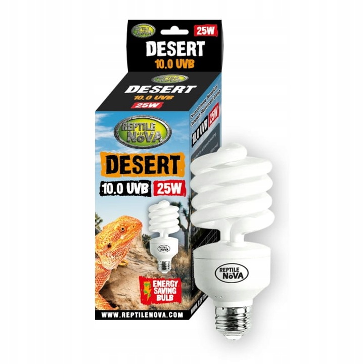 ŻARÓWKA UVB-25W 10.0 DESERT DO TERRARIUM REPTILE