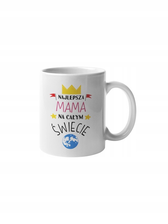 KOSZULKA DLA MAMY Z KUBKIEM NAJLEPSZA MAMA NA ŚWIECIE ZESTAW UPOMINKOWY 1+1