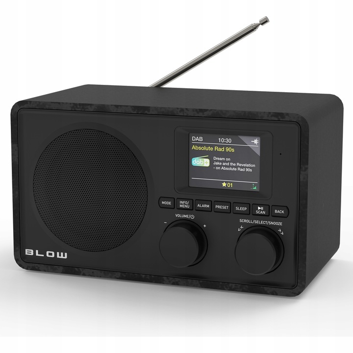 RADIO CYFROWE KUCHENNE RETRO BLUETOOTH LCD DAB+ FM AUX USB TFT 2,4