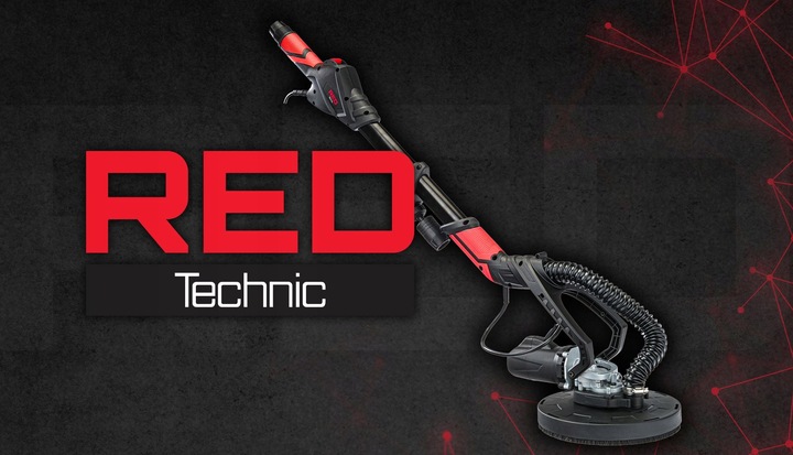 Szlifierka Do Gładzi GIPSU Tynku Żyrafa LED z Wysięgnikiem Bezpyłowa 2