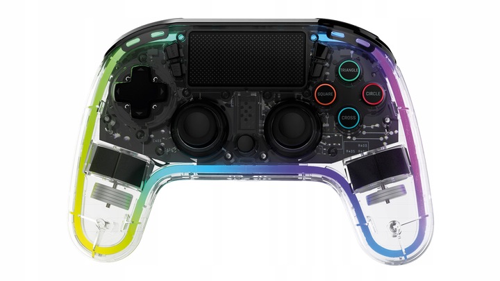 PAD PS4 PRZEZROCZYSTY TOUCH PAD WIBRACJE RGB HALL PROGRAMOWALNE PRZYCISKI