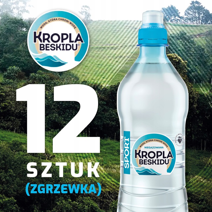Woda Kropla Beskidu Sport niegazowana 12x750ml
