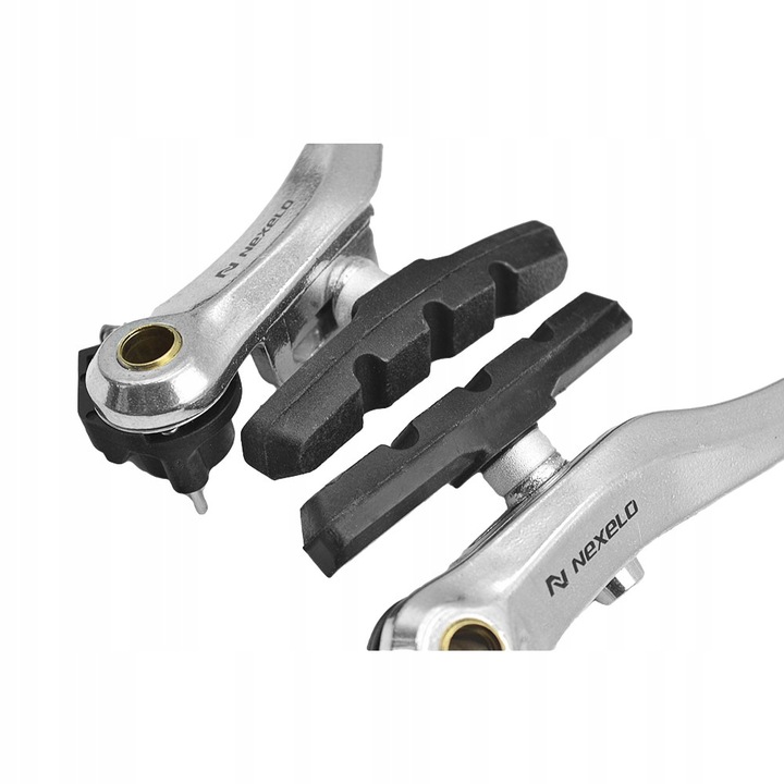 KOMPLET PRZÓD TYŁ HAMULCE ROWEROWE SZCZĘKI V-BRAKE KLOCKI HAMULCOWE ZESTAW